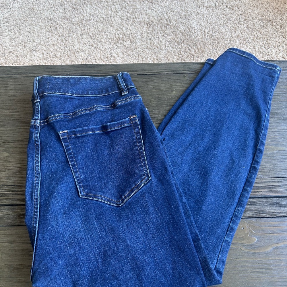 Lane Bryant Deep Blue Skinny Jeans
